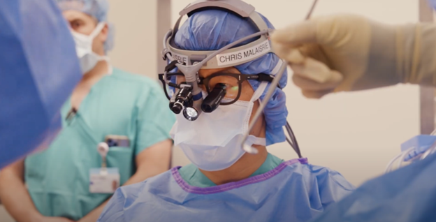 Dr. Chris Malaisrie and team performing surgery