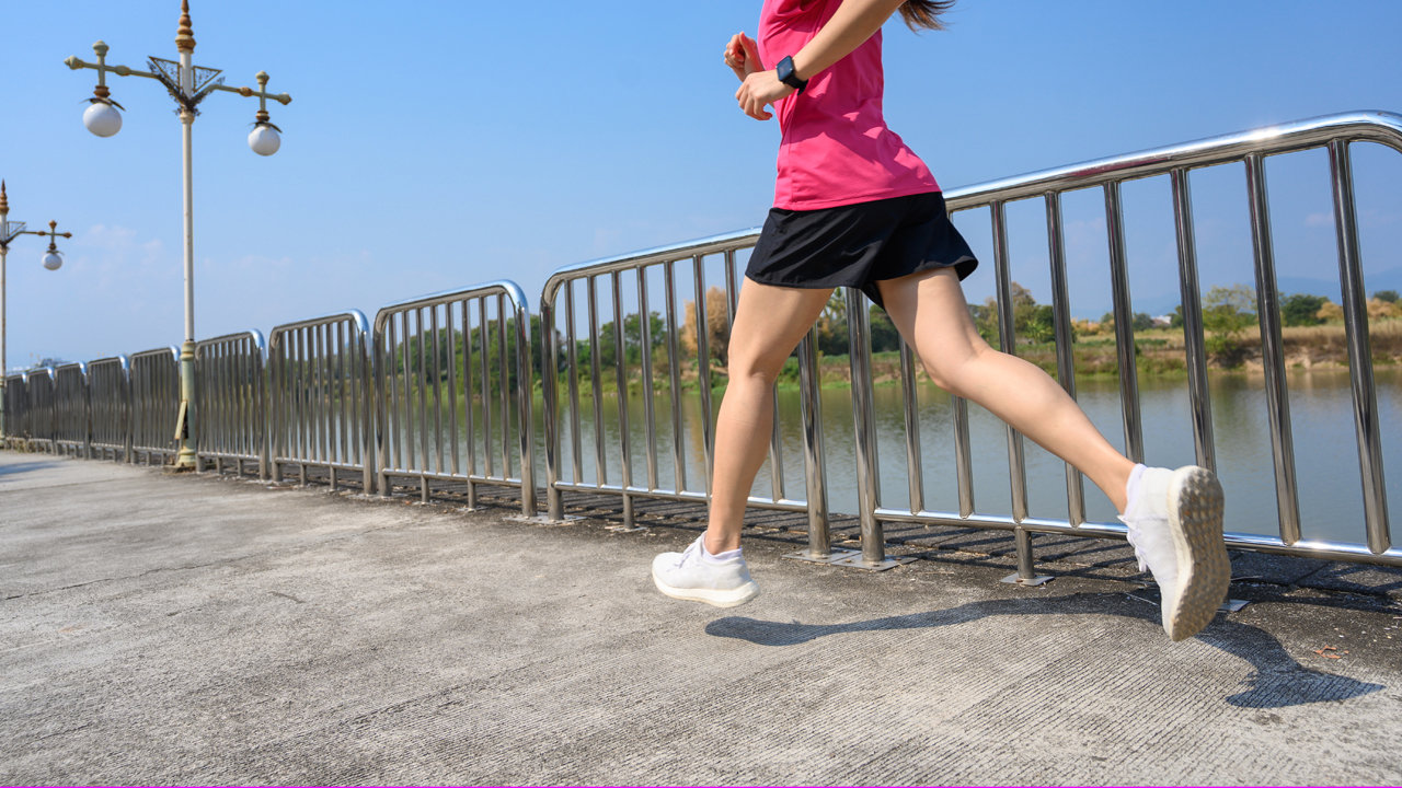Person running.