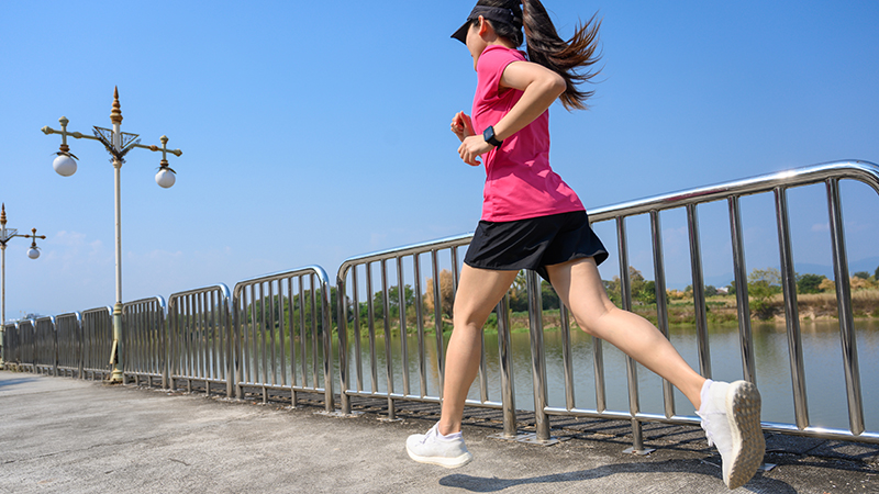 Person running.