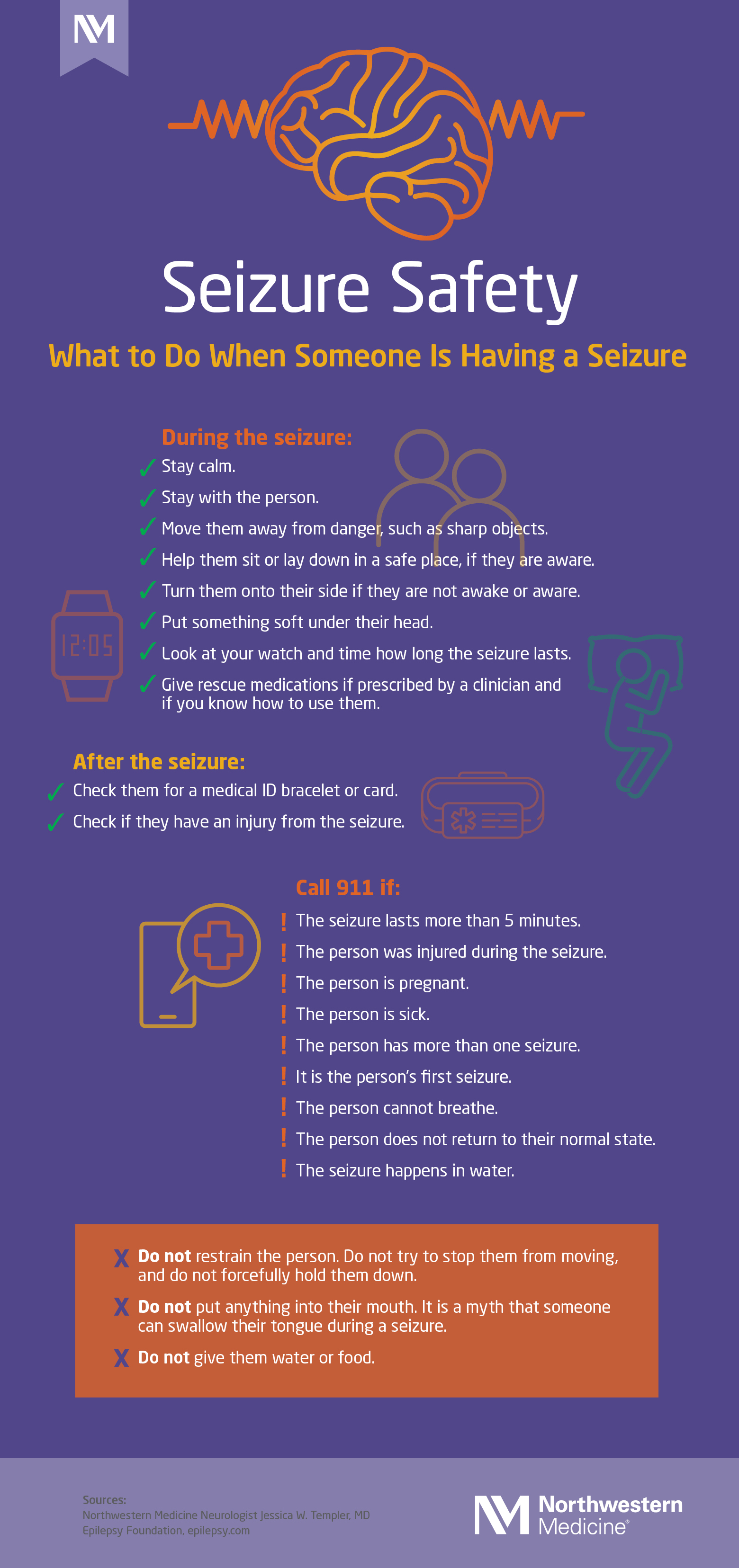 Seizure First Aid Infographic