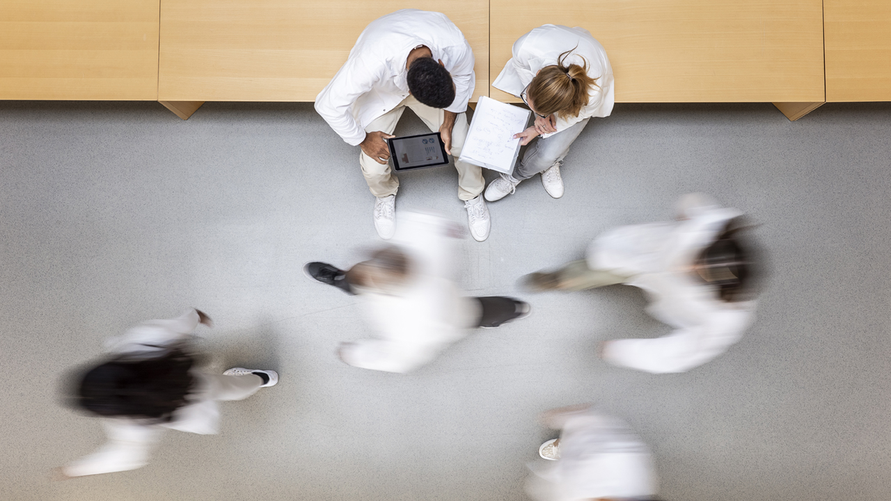 Conceptual AI-tools symbolize healthcare innovation. 