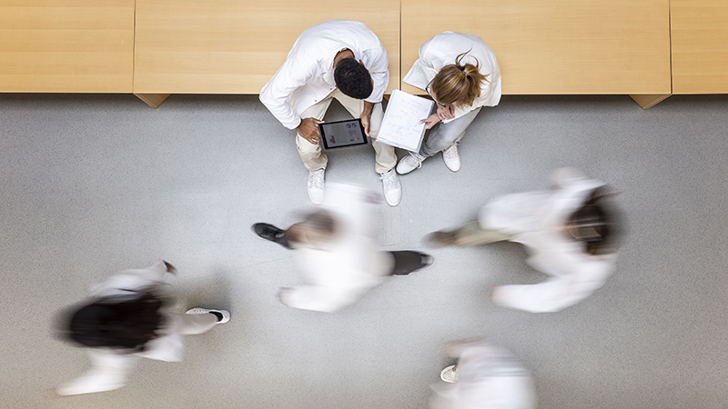 Conceptual AI-tools symbolize healthcare innovation. 