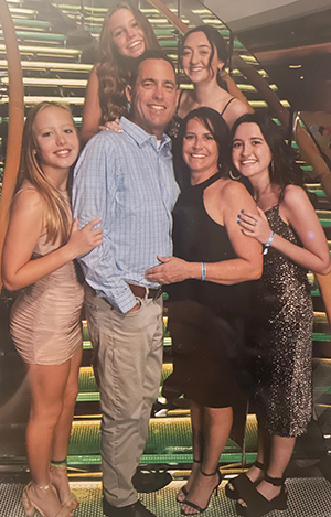 Andrew Wagner with his family.