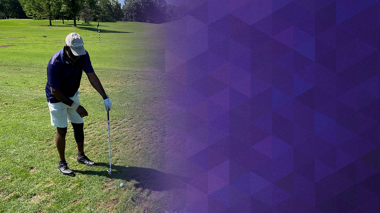 Lee McGinnis on the golf course