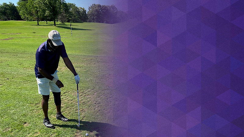 Lee McGinnis on the golf course