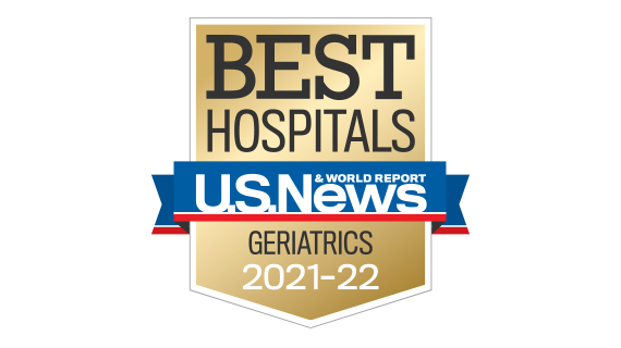 US News & World Report badge recognizing Northwestern Medicine in geriatrics