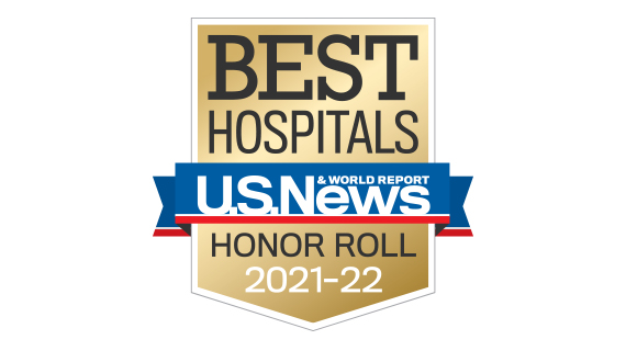 US News & World Report badge recognizing Northwestern Medicine on their honor roll