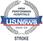 U.S. News and World Report High Performing Hospitals badge recognizing CDH in Stroke