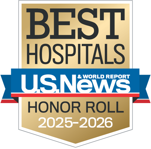 Northwestern Memorial Hospital is on the Honor Roll for U.S. News & World Report, 2025-2026.