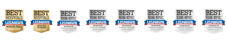 Eight U.S. News & World Report badges for 2025-2026.