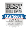 Delnor Hospital Best Regional Hospitals badge