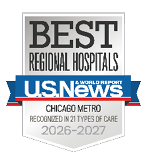 Central DuPage Hospital is recognized in 21 types of care by U.S. News & World Report, 2026-2027.