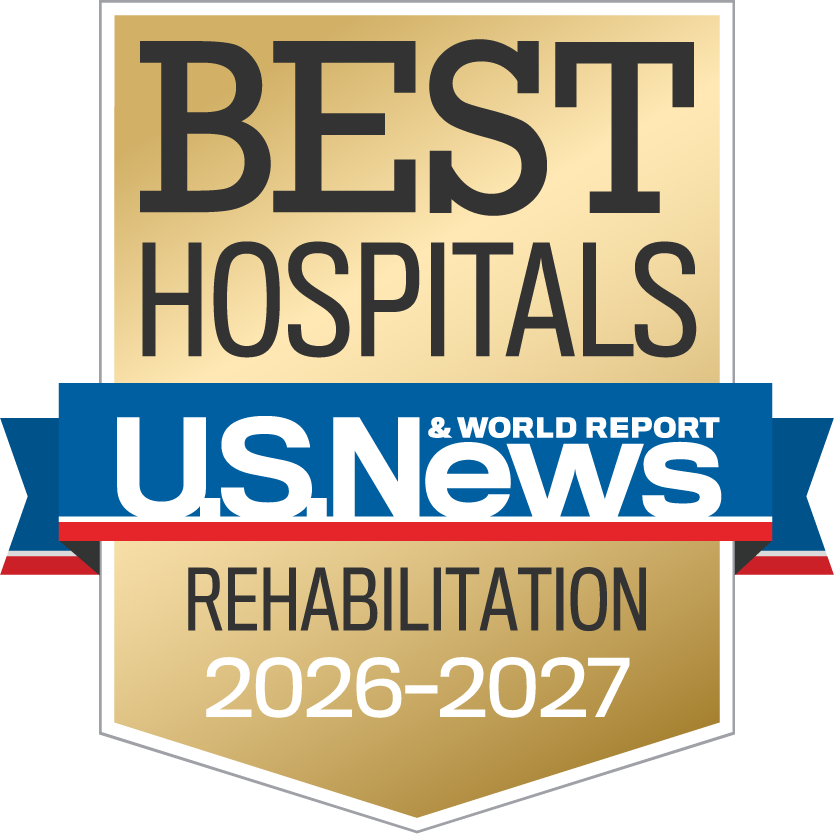 Best Hospitals in Rehabilitation badge, U.S. News & World Report, 2026-2027