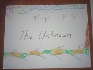 Child's drawing of the unknown