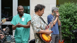 Central DuPage Hospital physicians play a concert for staff