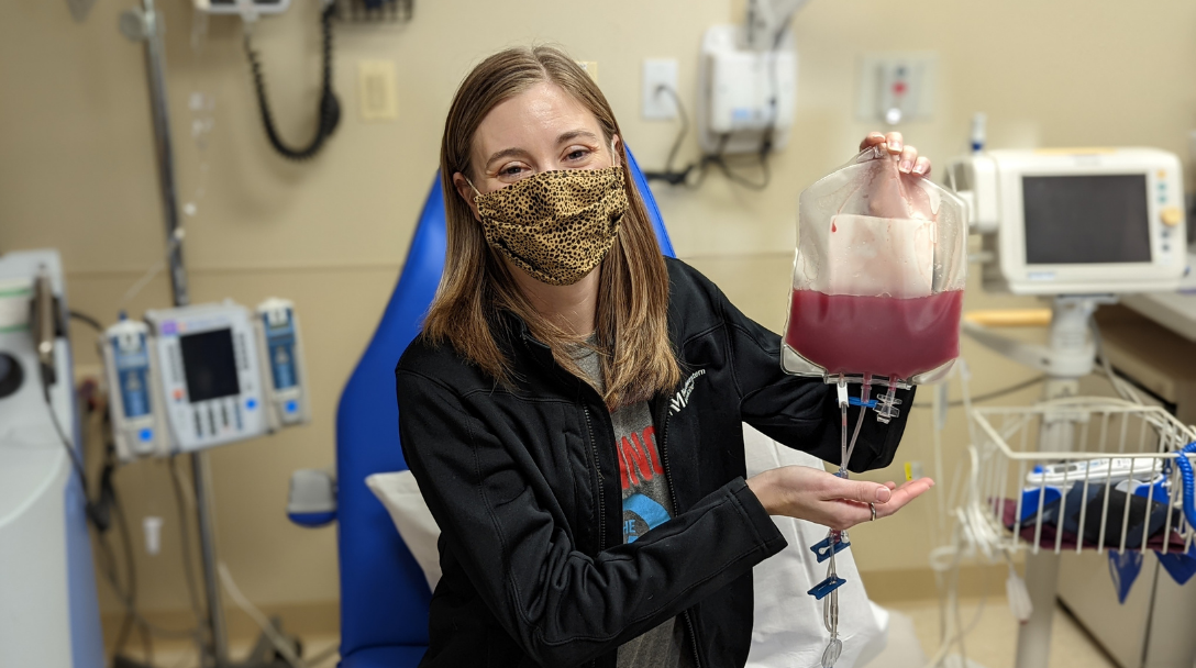 Oncology nurse Mary Molloy donated stem cells to help a 16-year-old stranger with leukemia. 