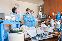 Northwestern Medicine doctors with patient at bedside 