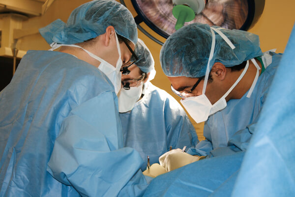 Northwestern Medicine surgeons working in operating room