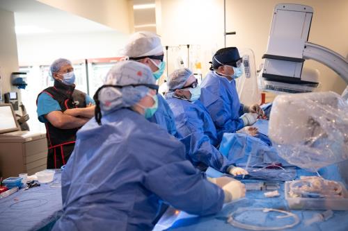Clinical team in the operating room