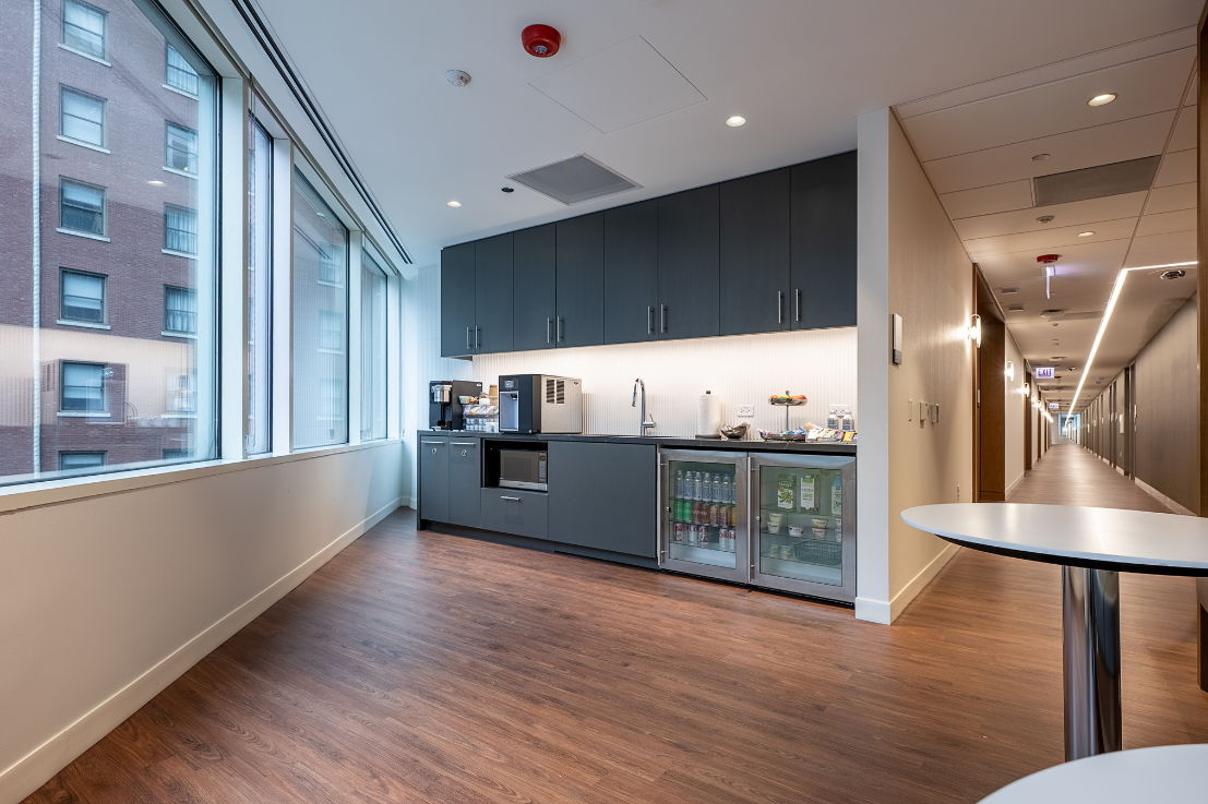A kitchenette in a medical office.