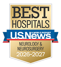 U.S. News and World Report Neurology and Neurosurgery Best Hospitals Gold Badge for 2026.