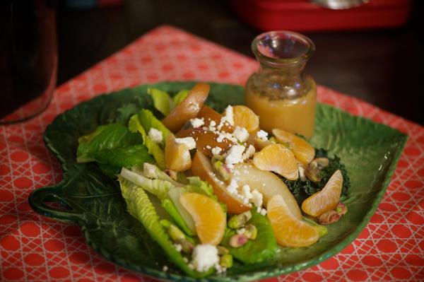 Roasted Pear and Clementine Salad