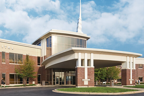 Entrance to Kishwaukee Hospital