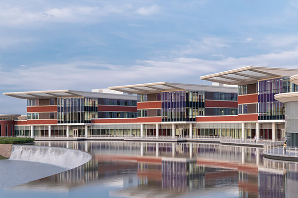 Lake Forest Hospital waterfall feature