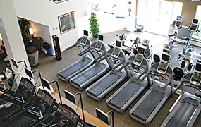 Interior view of a Northwestern Medicine Fitness Center