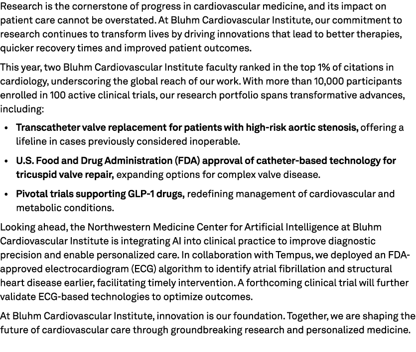 Research is the cornerstone of progress in cardiovascular medicine, and its impact on patient care cannot be overstat...