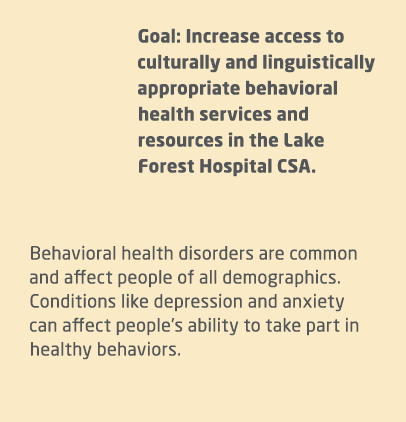 Goal: Increase access to culturally and linguistically appropriate behavioral health services and resources in the La...