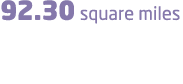 92.30 square miles