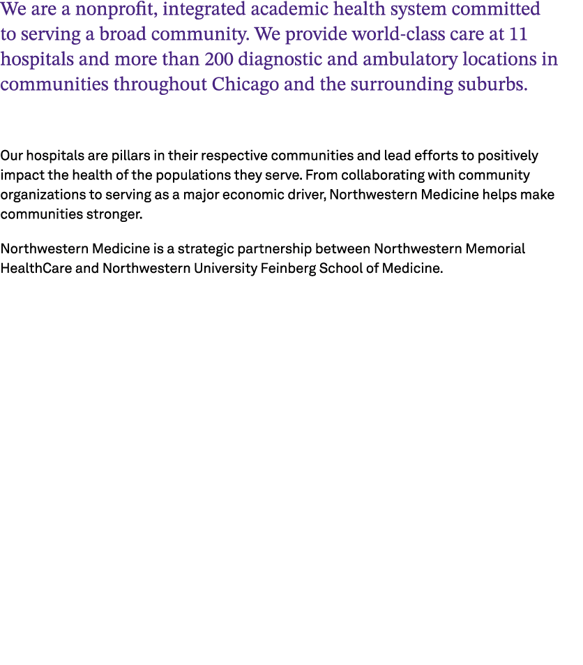 We are a nonprofit, integrated academic health system committed to serving a broad community. We provide world class ...