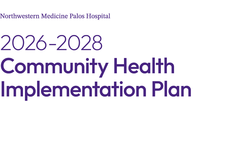 Northwestern Medicine Palos Hospital 2026 2028 Community Health Implementation Plan