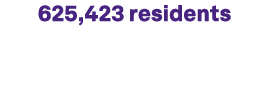 625,423 residents