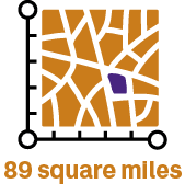 89 square mile