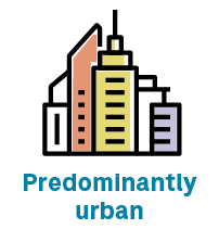 Predominantly urban