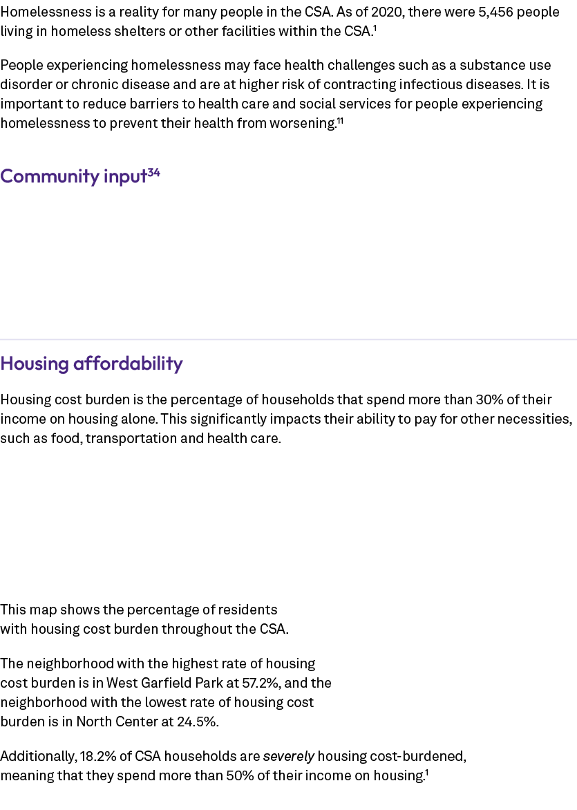 Homelessness is a reality for many people in the CSA. As of 2020, there were 5,456 people living in homeless shelters...