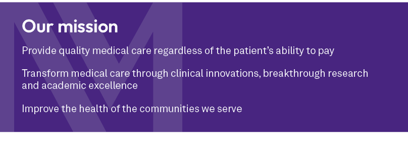 Our mission Provide quality medical care regardless of the patient’s ability to pay Transform medical care through cl...