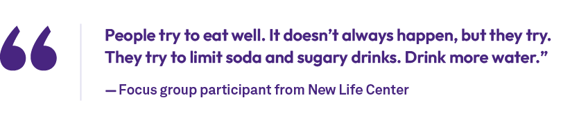 People try to eat well. It doesn’t always happen, but they try. They try to limit soda and sugary drinks. Drink more ...