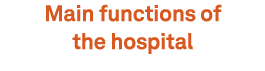 Main functions of the hospital 