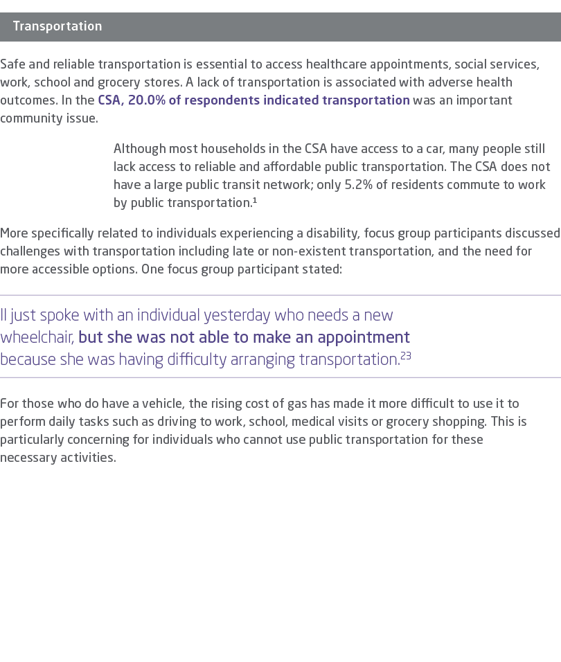 ￼ Safe and reliable transportation is essential to access healthcare appointments, social services, work, school and ...