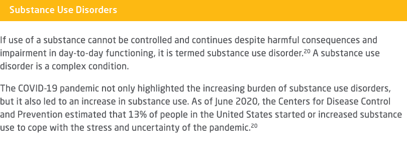 ￼ If use of a substance cannot be controlled and continues despite harmful consequences and impairment in day to day ...