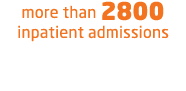 more than 2800 inpatient admissions
