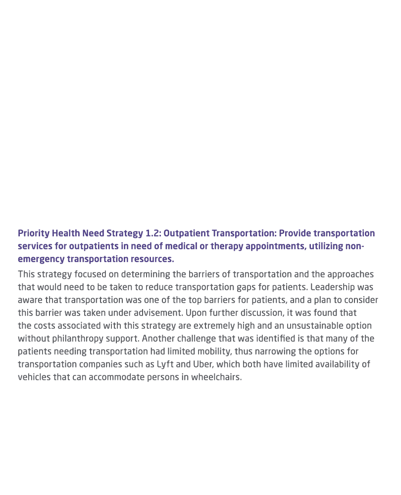Impact of Strategy These community collaborations allowed us to increase access to multiple disciplines of care, impr...