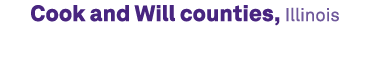 Cook and Will counties, Illinois