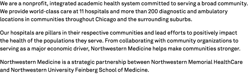 We are a nonprofit, integrated academic health system committed to serving a broad community. We provide world class ...