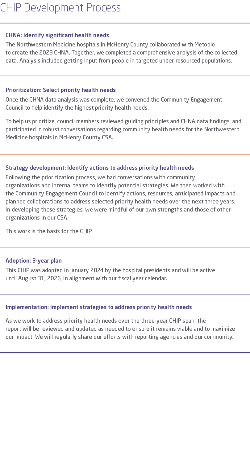 CHIP Development Process 