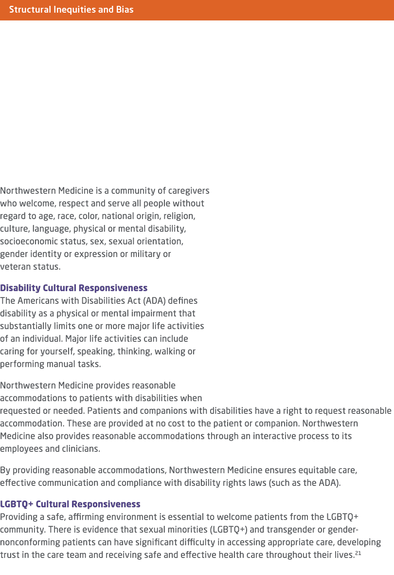 ￼ Northwestern Medicine is a community of caregivers who welcome, respect and serve all people without regard to age,...