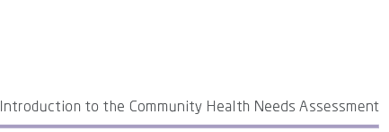 Introduction to the Community Health Needs Assessment